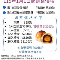 115年1/1起調整價格